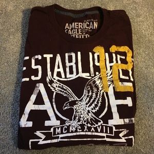 Classic Fit Long Sleeve American Eagle Tee